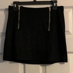 Faux Suede Mini Skirt